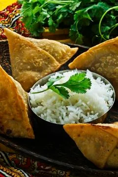 Indian samosa's Stock Photos