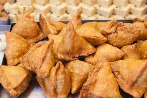 Indian Samosas Stock Photos