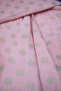 Indian saree Textured Fabric Pattern Material. Stock Photos