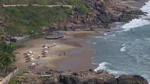 Indian Sea Beach Stock Footage 147554606