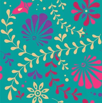 Indian seamless pattern, background Illustrazione stock
