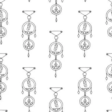 Indian seamless pattern background. Illustrazione stock