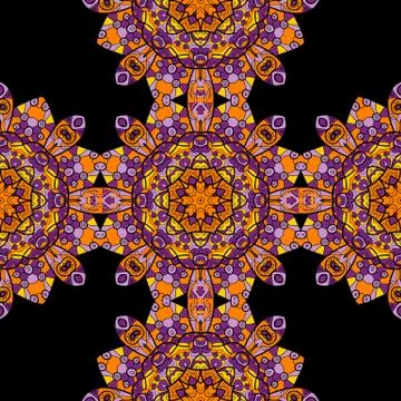 Indian seamless pattern. Vintage decorative elements. Hand drawn background Illustrazione stock