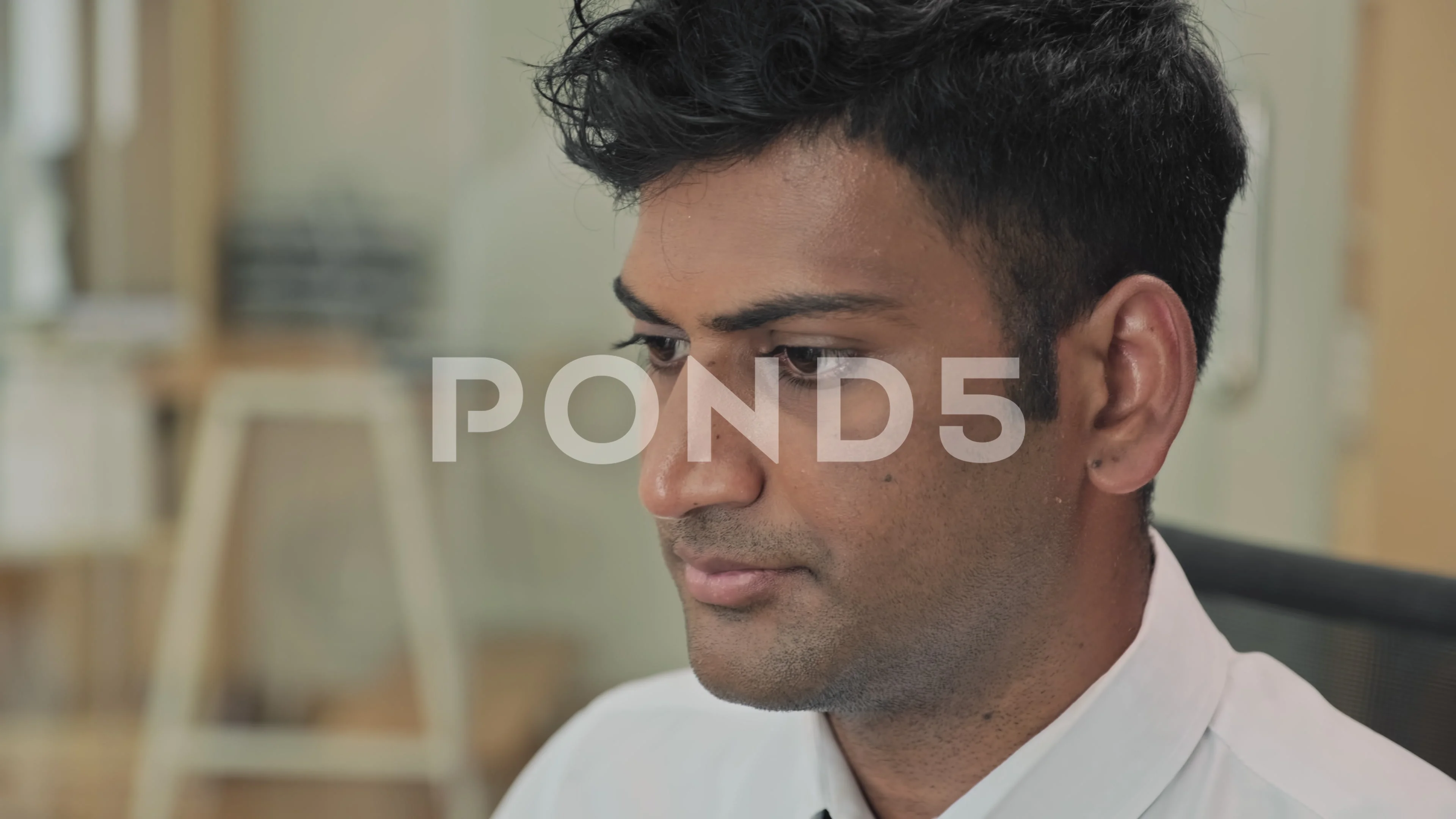 Indian Security Manager Working on Compu... | Stock Video | Pond5