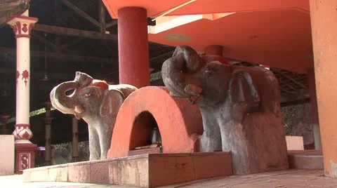 Indian Shiva temple Stock Footage 23834674