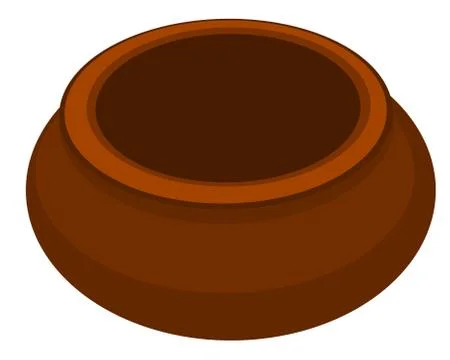 Indian Simple Water Pot Vector Design Stock Illustration