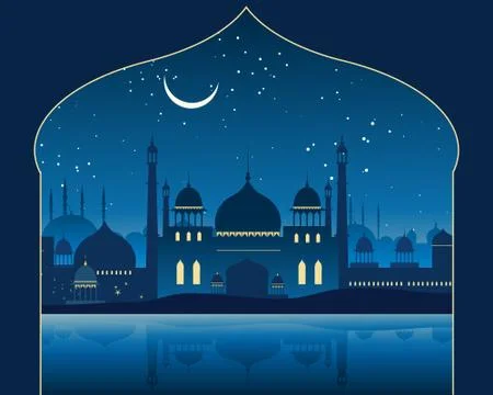 Indian skyline Illustrazione stock
