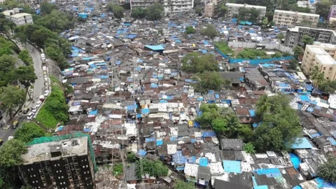 Indian Slums Stock Footage