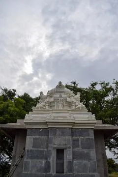Indian small marble temple Stock Photos