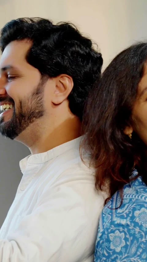 Indian smart young couple having quality time while cooking together Stock-Footage 343416429