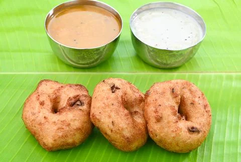 Indian snack vada Stock Photos