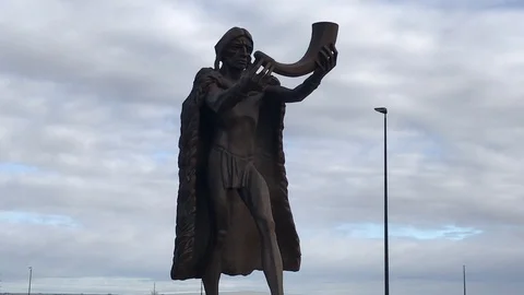 Indian Statue Stock Footage 97838512