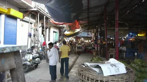 Indian street food market | Stock Video | Pond5