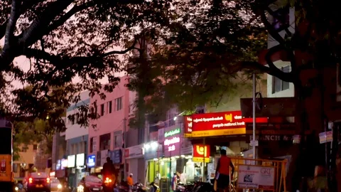 Indian street in HD Stock Footage 97869080