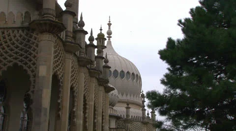 Indian Style Architecture Stock Footage 23878687