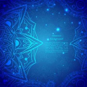 Indian style background. Vector illustration Stock Illustration