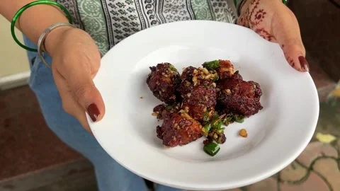 Indian style crispy roasted chicken. Stock Footage 314151459
