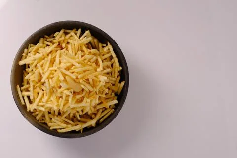 Indian style deep fried snacks falahari chivda- chivda or mixture namkeen wit Stock Photos