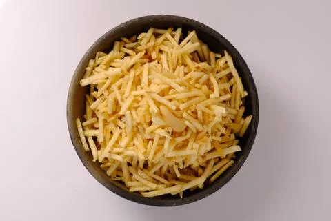 Indian style deep fried snacks falahari chivda- chivda or mixture namkeen wit Stock Photos