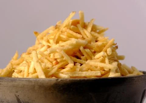 Indian style deep fried snacks falahari chivda- chivda or mixture namkeen wit Stock Photos