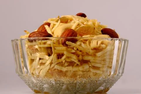 Indian style deep fried snacks falahari chivda- chivda or mixture namkeen wit Stock Photos