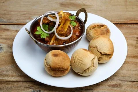 Indian style meat dish or mutton curry Stock Photos