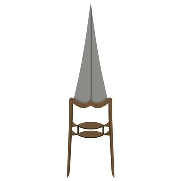 Indian style weapon, dagger. Illustrazione stock