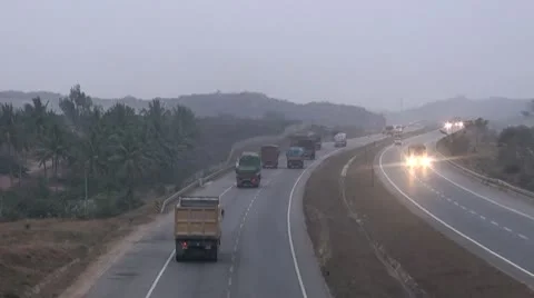 Indian Super Highway Stock Footage 10718655