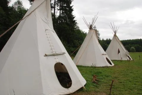 Indian teepee Stock Photos