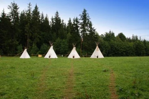 Indian teepee Stock Photos