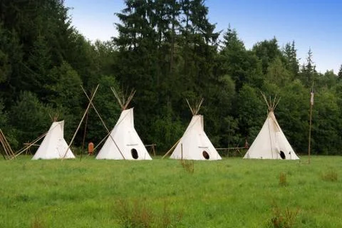 Indian teepee Stock Photos