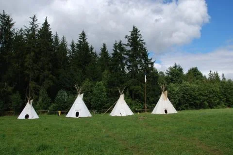 Indian teepee Stock Photos