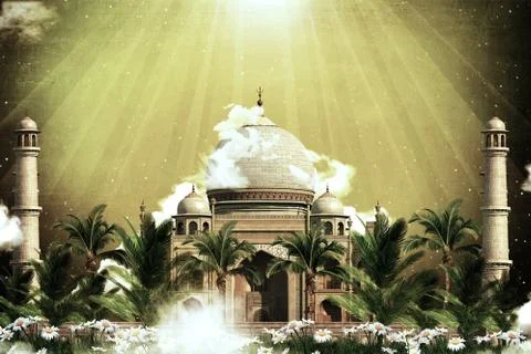 Indian temple Stock Illustration