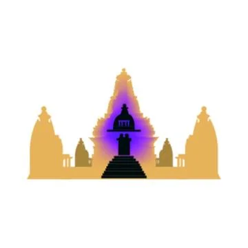 Indian temple Stock Illustration