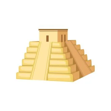 Indian Temple Mexican Culture Symbol Stock Illustration