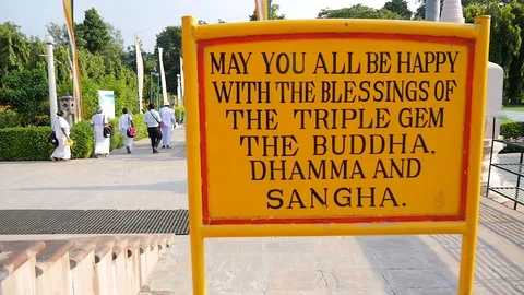 Indian Temple Sign Stock Footage 91429463