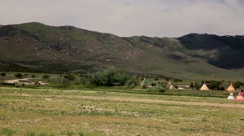 Indian Tepees Stock Footage 48570105