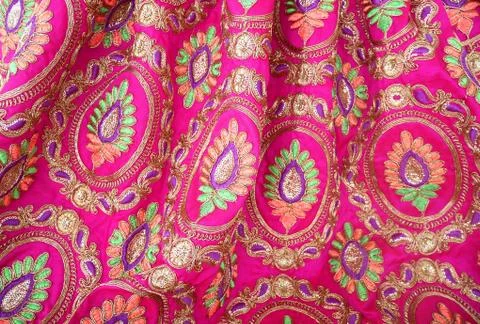 Indian textile texture background Stock Photos