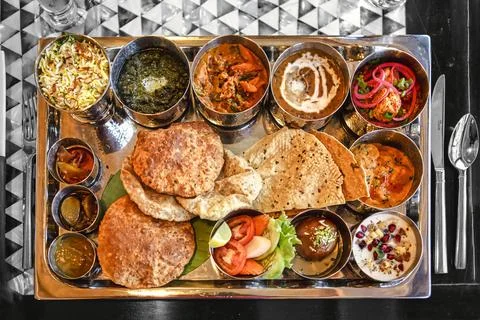 Indian Thali Stock Photos
