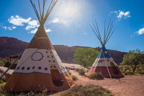 Indian tipi teepee Stock Photos