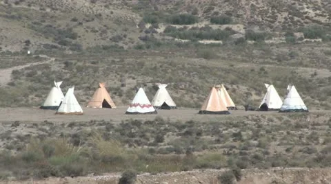 Indian tipis Video stock 11900507