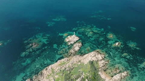 Indian totem on a cliff Video stock 233930701