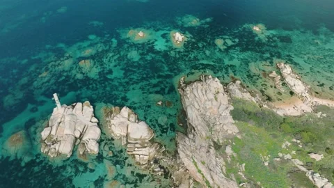 Indian totem on a cliff Stock Footage 233930780
