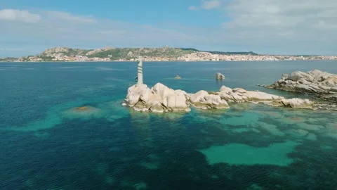 Indian totem on a cliff Stock Footage 233931052