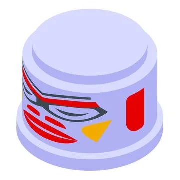 Indian totem icon isometric vector. Indian face alaska Illustrazione stock