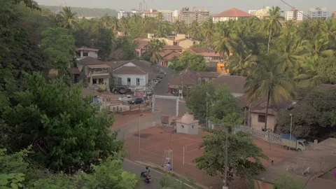 Indian town panorama Video stock 76016087