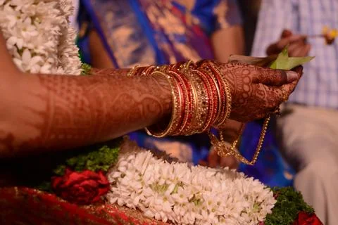 Indian, Traditional, pooja, Indian Wedding Stock Photos