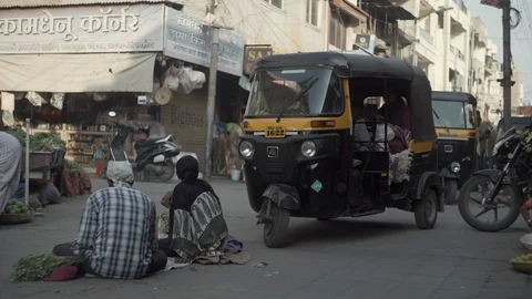 Indian traffic Stock Footage 111374298