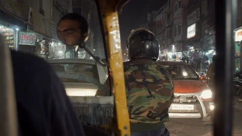 Indian traffic Stock Footage 111384726