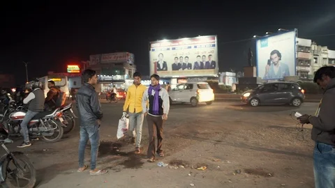 Indian traffic Stock Footage 111476689